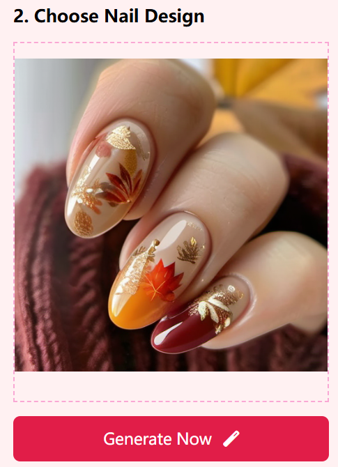 Plaid fall nail design