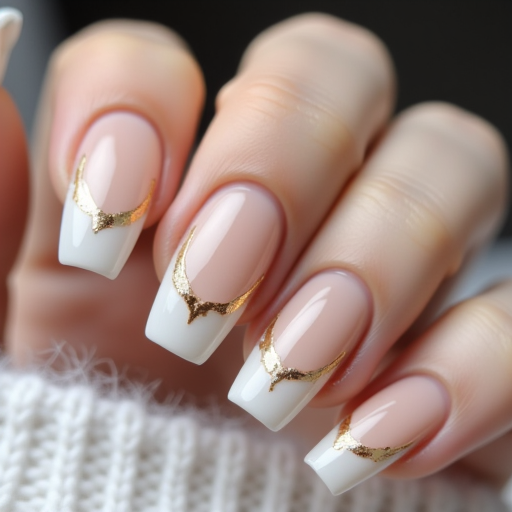 Reverse French manicure
