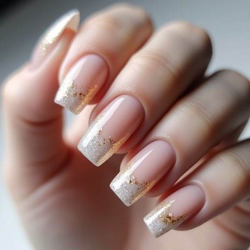 Glitter French tips